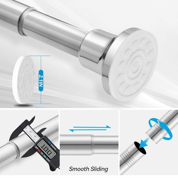 NIB Shower Curtain Rod 24-36" Adjustable - Picture 6 of 7